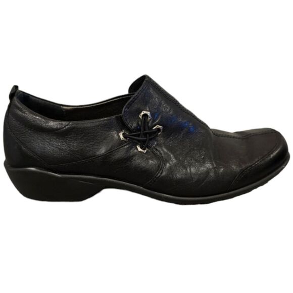 ROMIKA Womens Size EU 41 (US 10-10.5)  Black Leather Comfort Slip-Ons - Picture 1 of 8